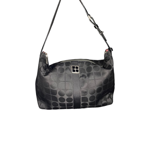 KATE SPADE NOEL print Vintage Original Black on Black Purse Logo Print - Picture 11 of 16